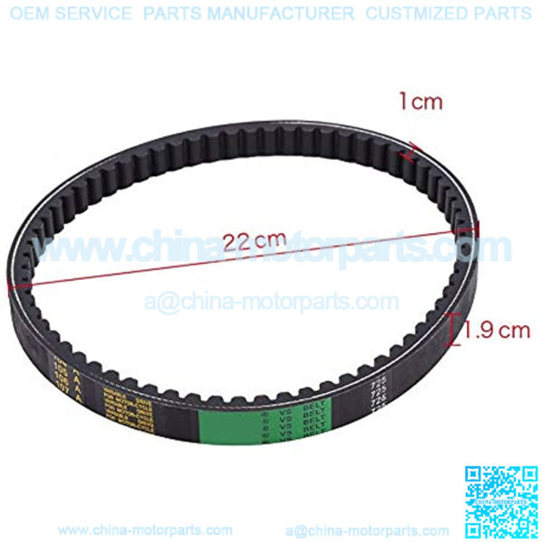 Go Kart Drive Belt 2 x Drive Belt Clutch Belt Replaces for Hammerhead 80T and TrailMaster Mid XRX Go-Karts 9.100.018-725 - Image 2