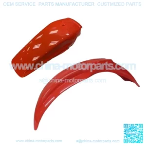 HONDA Fender CR125 250 500 R 85-87, 90 Flash Red Front Rear Plastic Guard F195