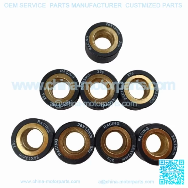 8PCS 26*13 25G Motorcycle Scooter AN400 Variator Weight Roller Clutch Pulley - Image 2