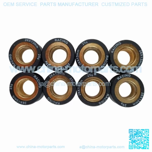 8PCS 26*13 25G Motorcycle Scooter AN400 Variator Weight Roller Clutch Pulley - Image 3